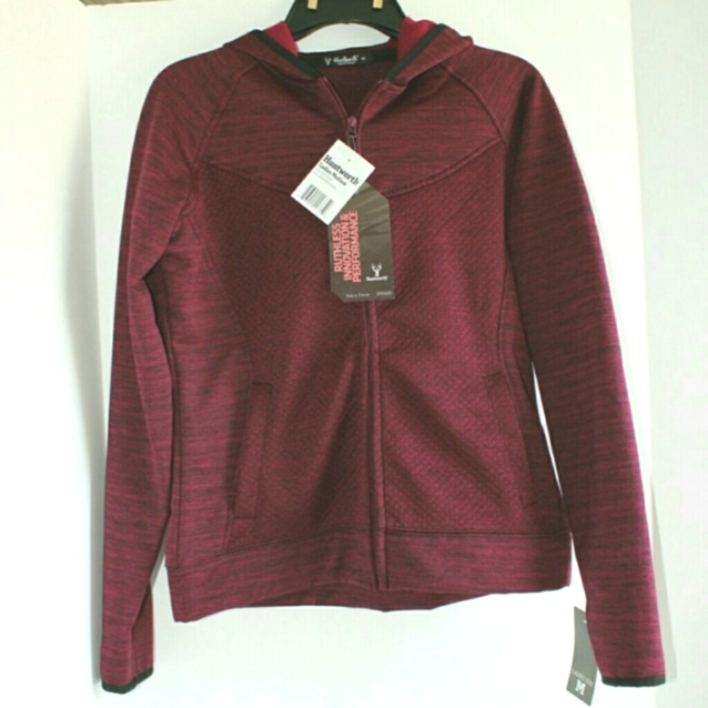 Huntworth Ladies Full Zip Performance Knit Hoodie - Picture 1 of 8